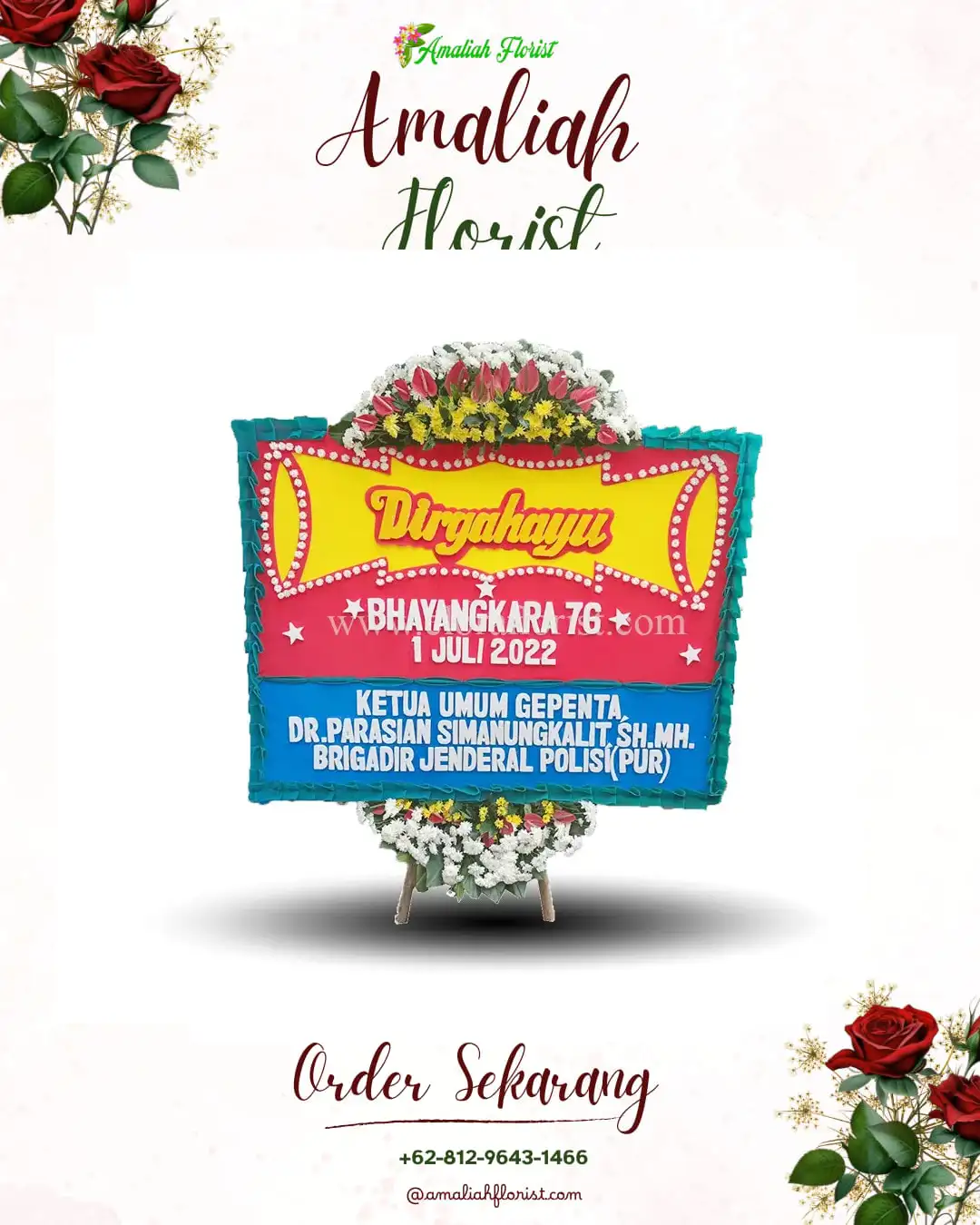 Papan Bunga HUT Ulang Tahun Ngembul